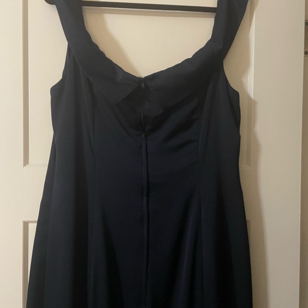 Camille La Vie Navy Floor Length Formal Gown - Picture 4 of 5